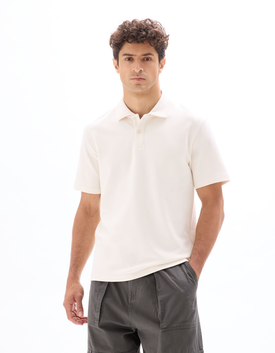 poloshirt aus normalem jersey