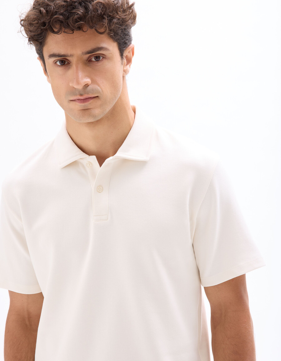 poloshirt aus normalem jersey