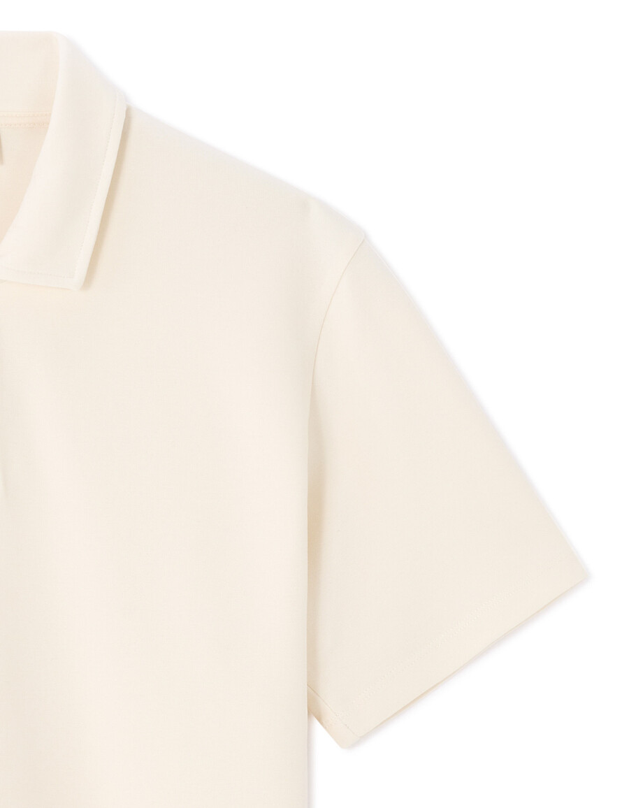 poloshirt aus normalem jersey