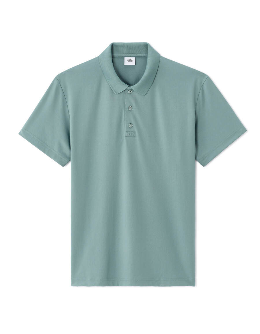 poloshirt in regulärer passform aus funktionsmaterial