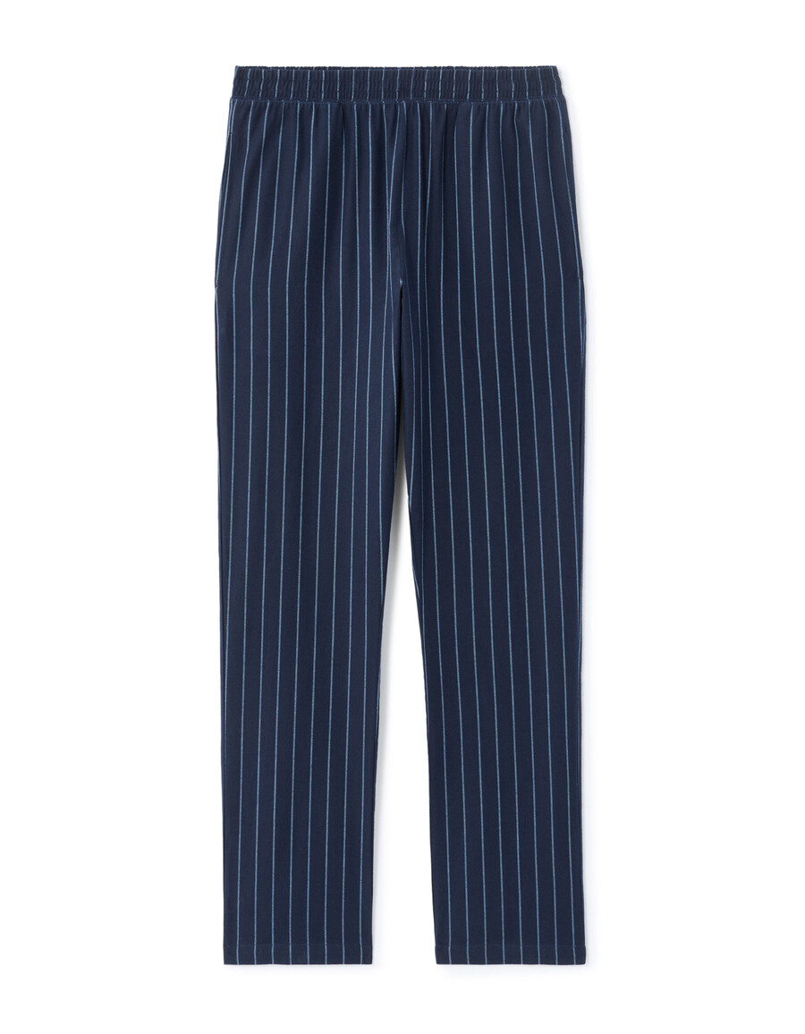 tennis-gestreiftes pyjama-oberteil und hose