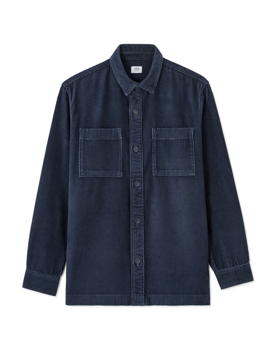 cord-overshirt aus 100 baumwolle