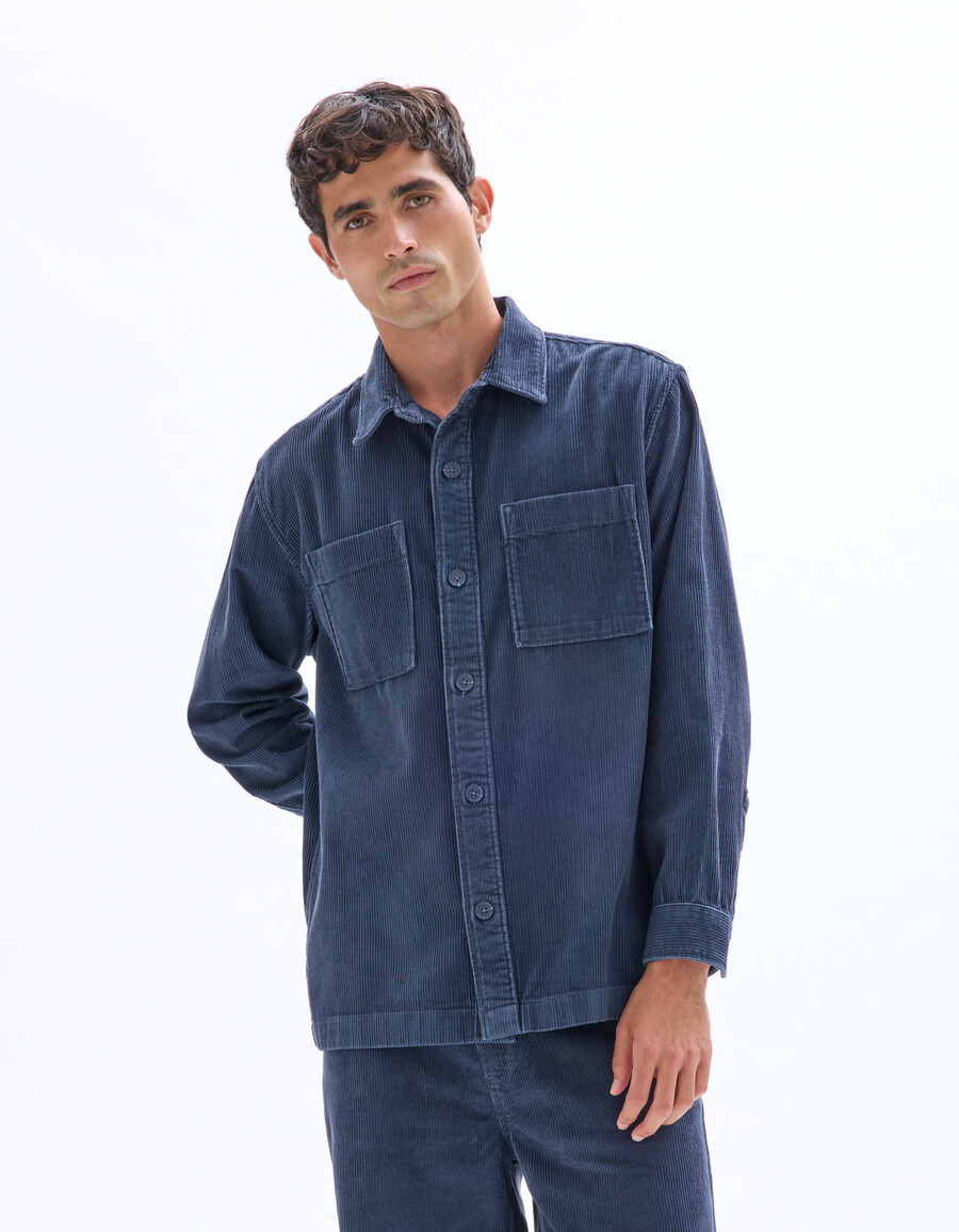 cord-overshirt aus 100 baumwolle