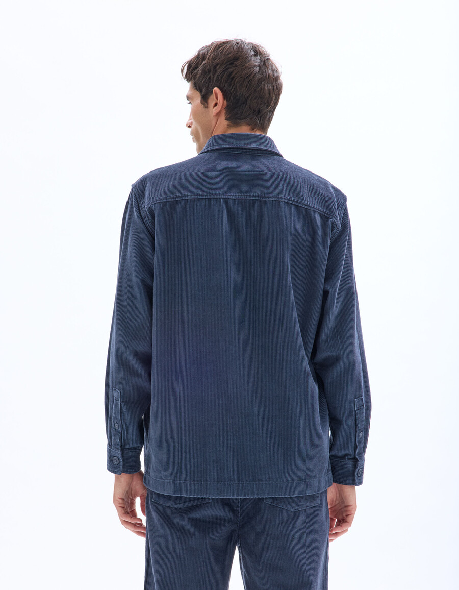 cord-overshirt aus 100 baumwolle