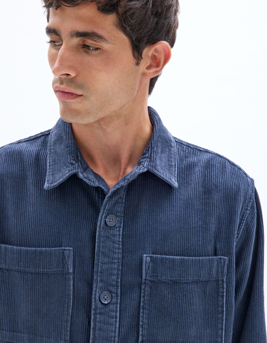 cord-overshirt aus 100 baumwolle