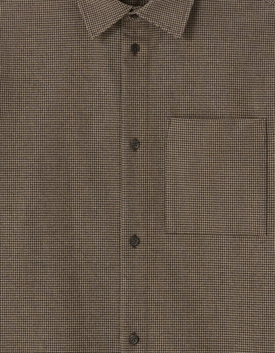 flanellhemd mit igelmuster