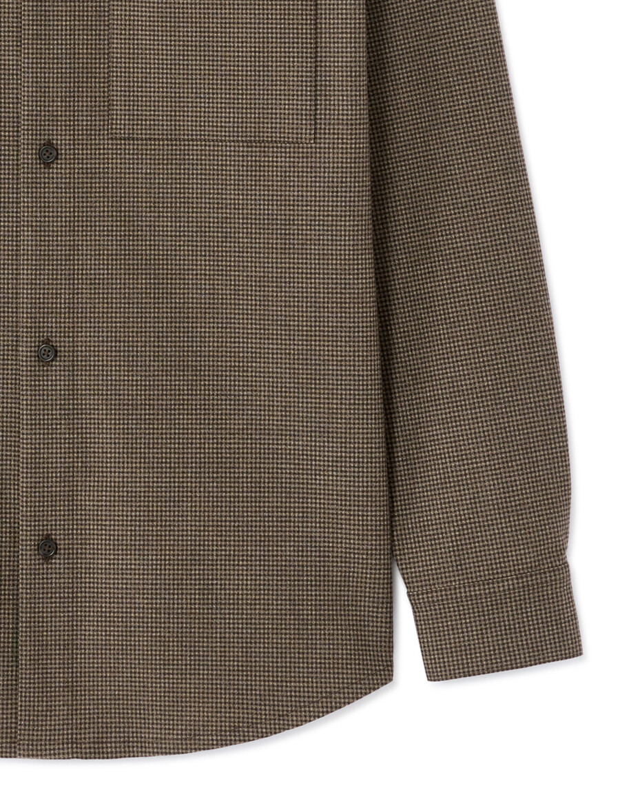 flanellhemd mit igelmuster