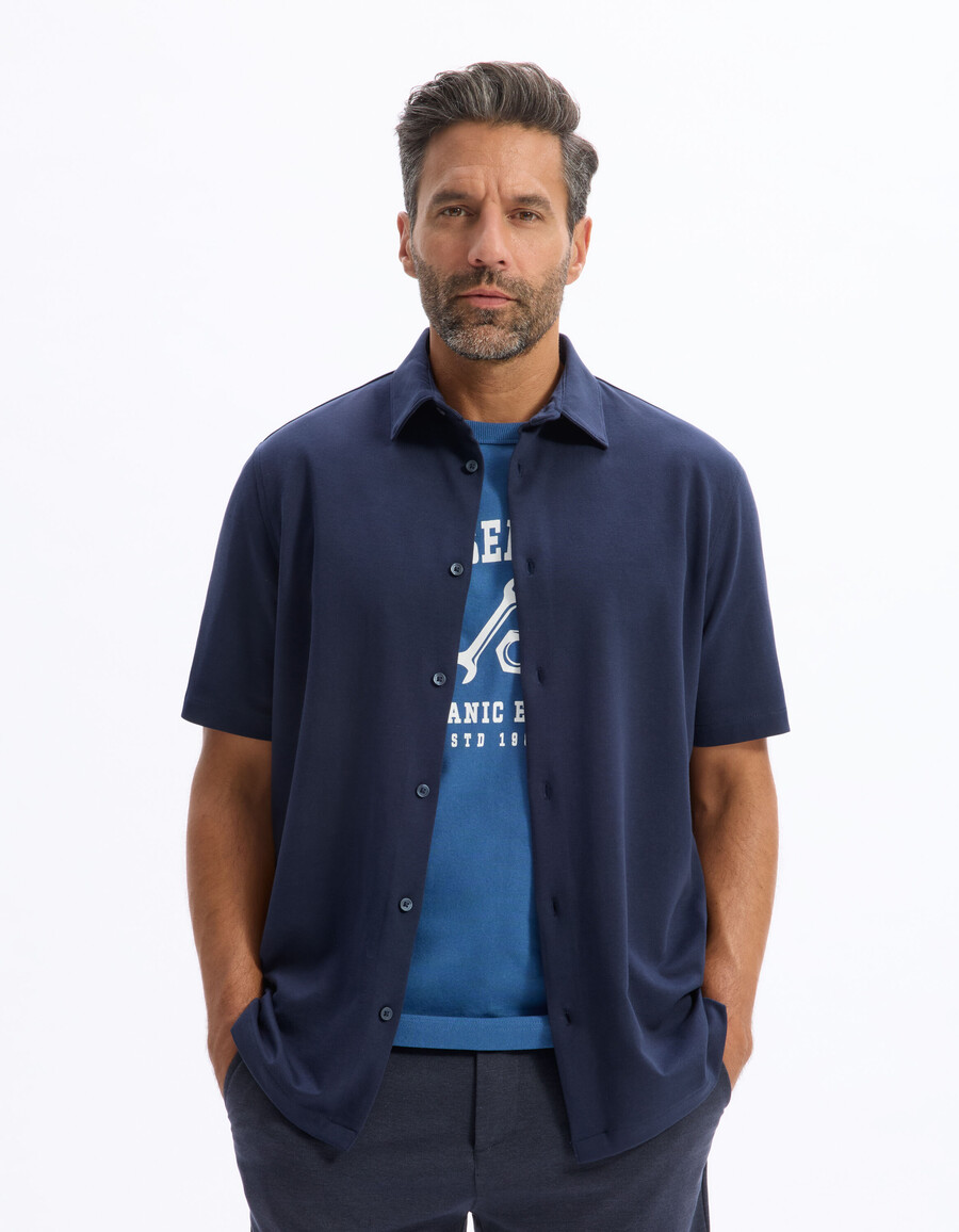 jersey-shirt in regulärer passform