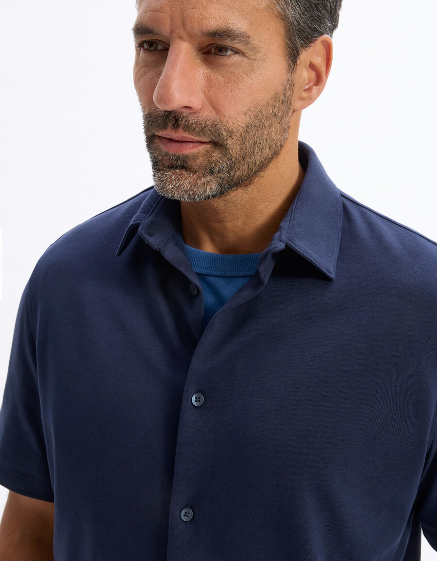 jersey-shirt in regulärer passform