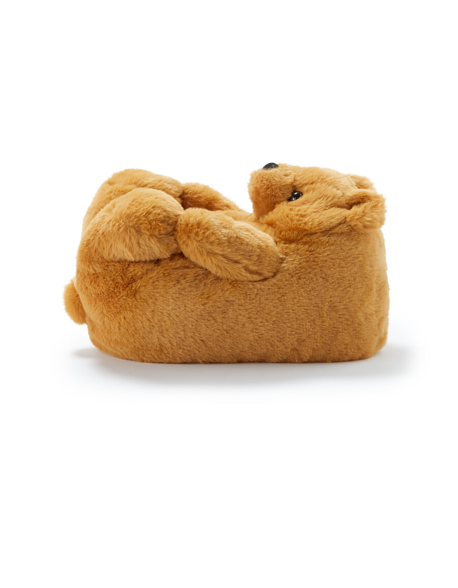 weihnachtspantoffeln mit teddybär