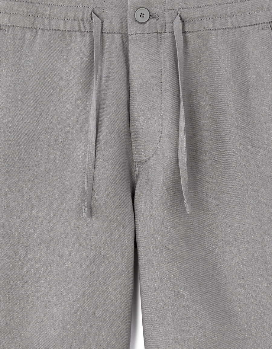 bermuda-shorts aus 100 leinen
