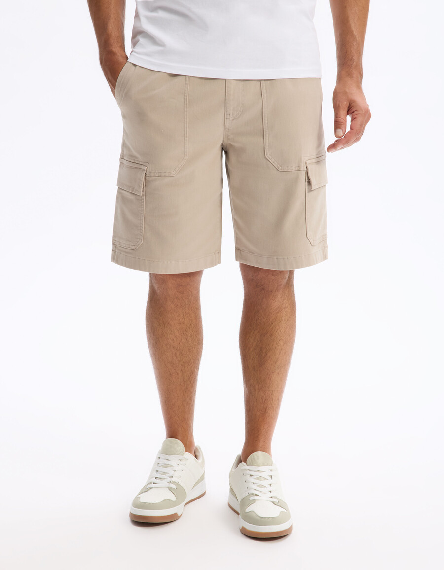 cargo-bermuda-shorts aus stretch-baumwolle