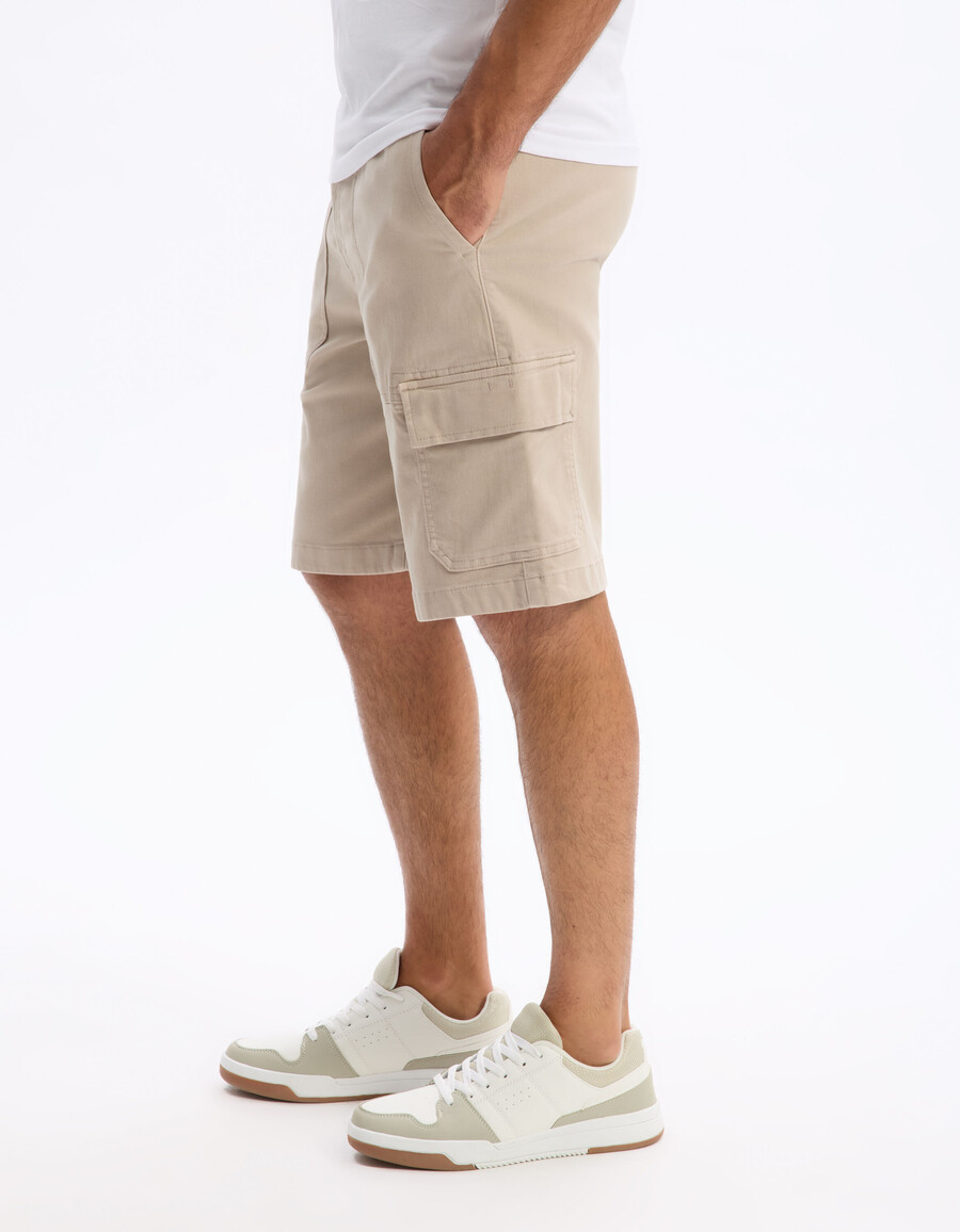 cargo-bermuda-shorts aus stretch-baumwolle