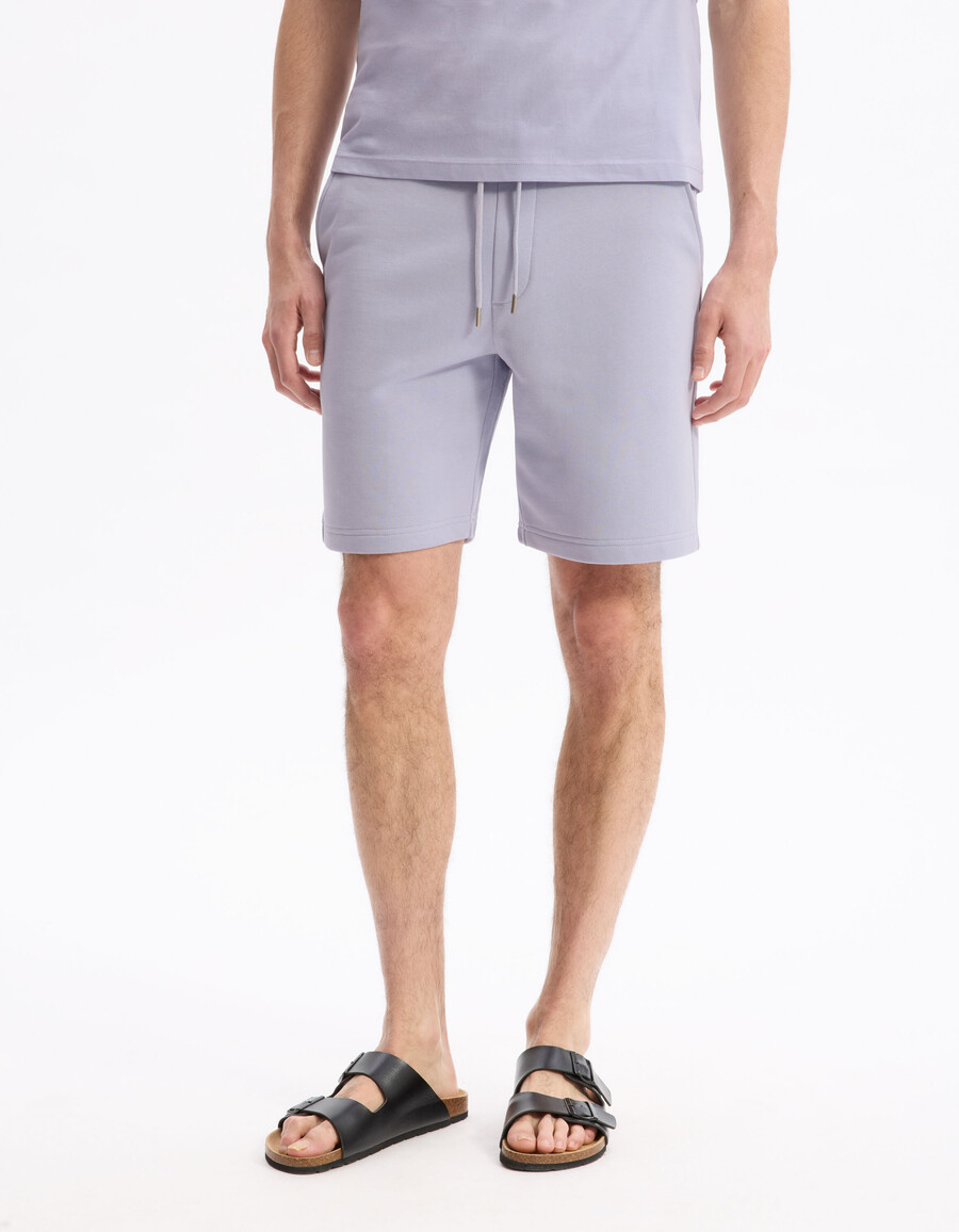 bermuda-shorts aus 100 baumwollfleece.