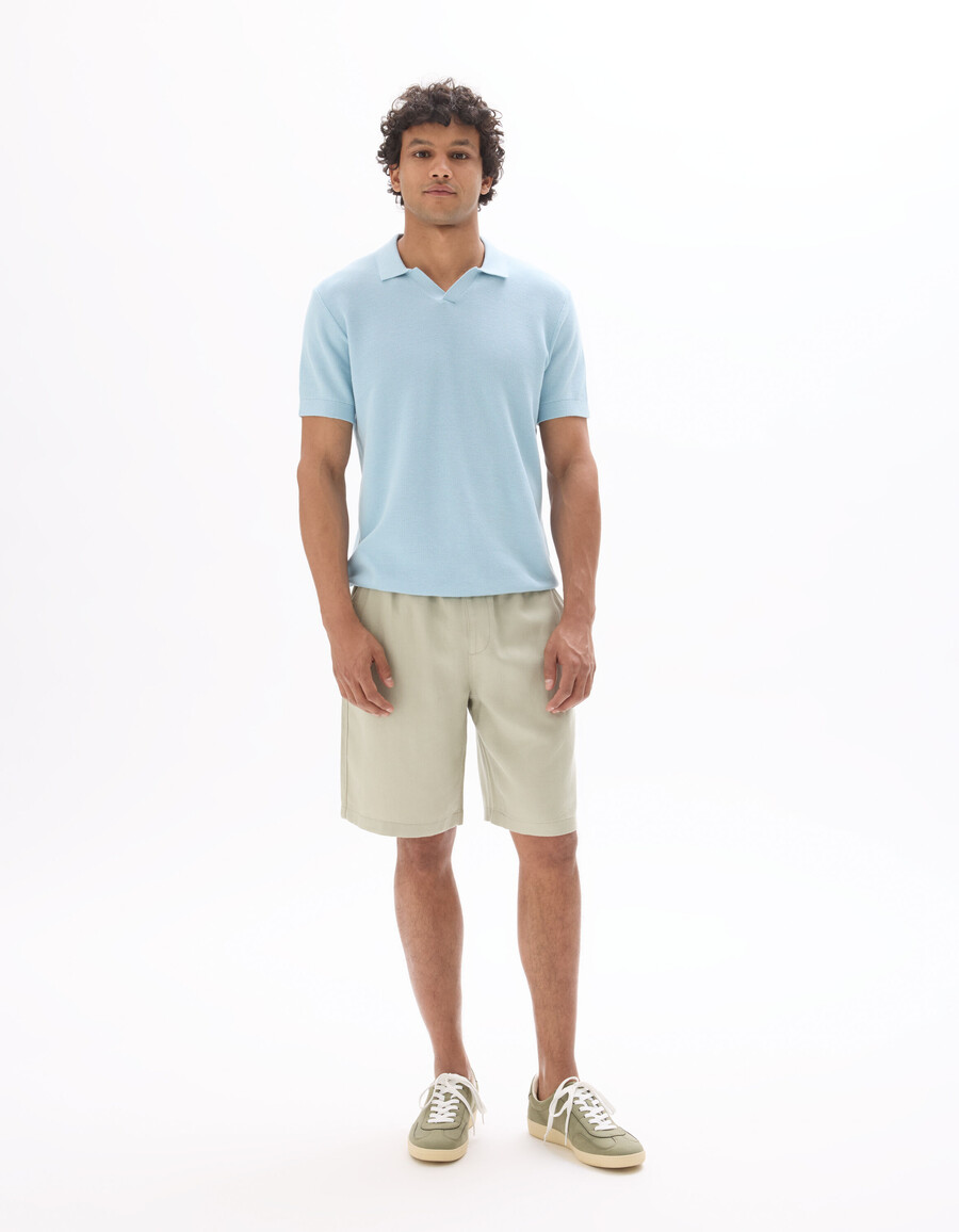 bermudashorts aus tencel lyocell und leinenmischung