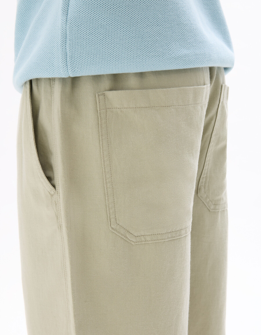 bermudashorts aus tencel lyocell und leinenmischung