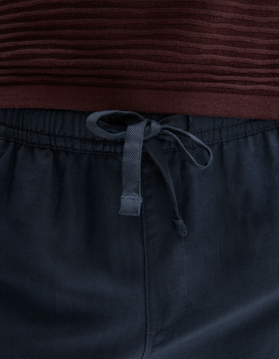 bermuda-shorts aus tencel lyocell und leinenmischung