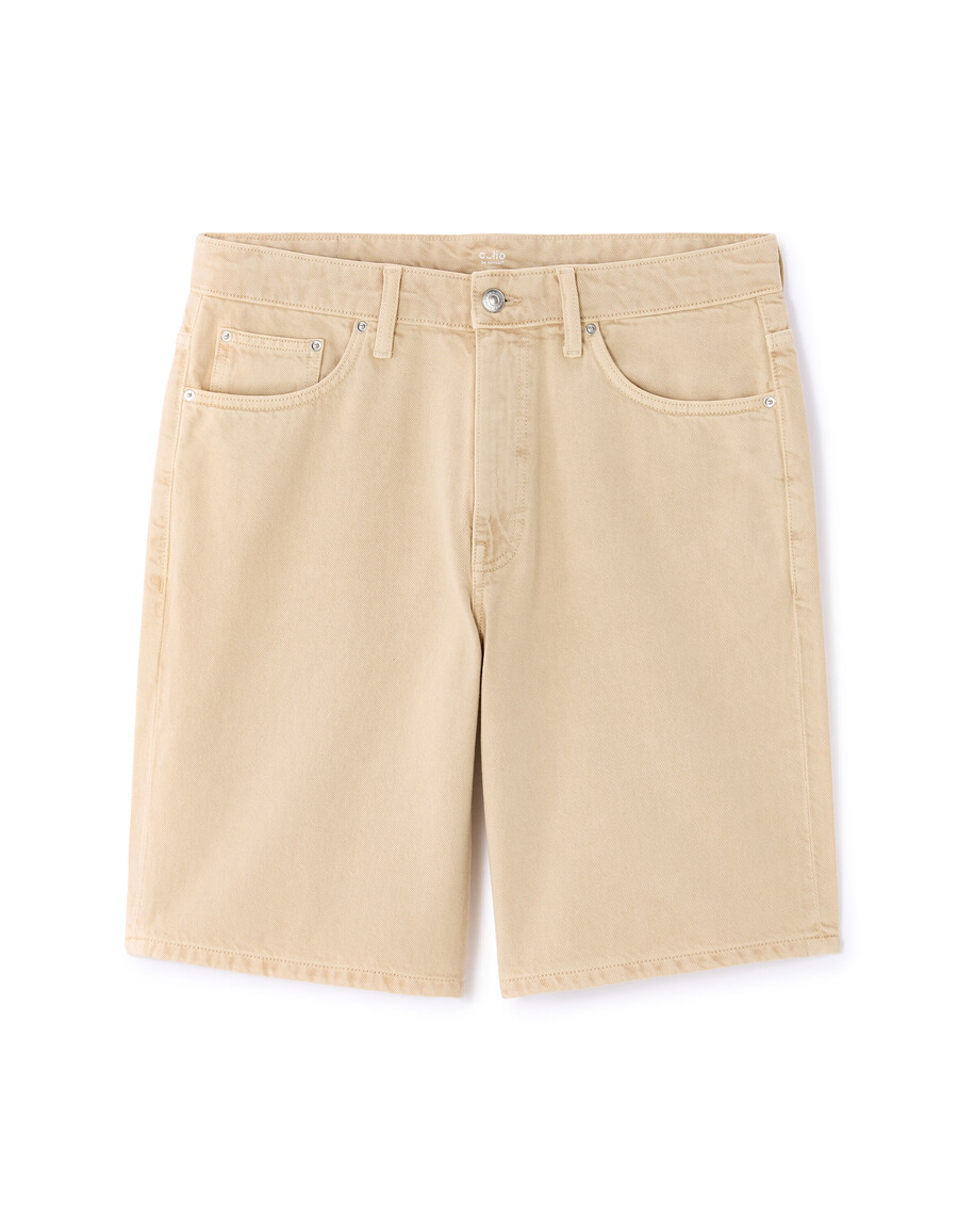 bermuda-shorts aus 100 baumwoll-denim