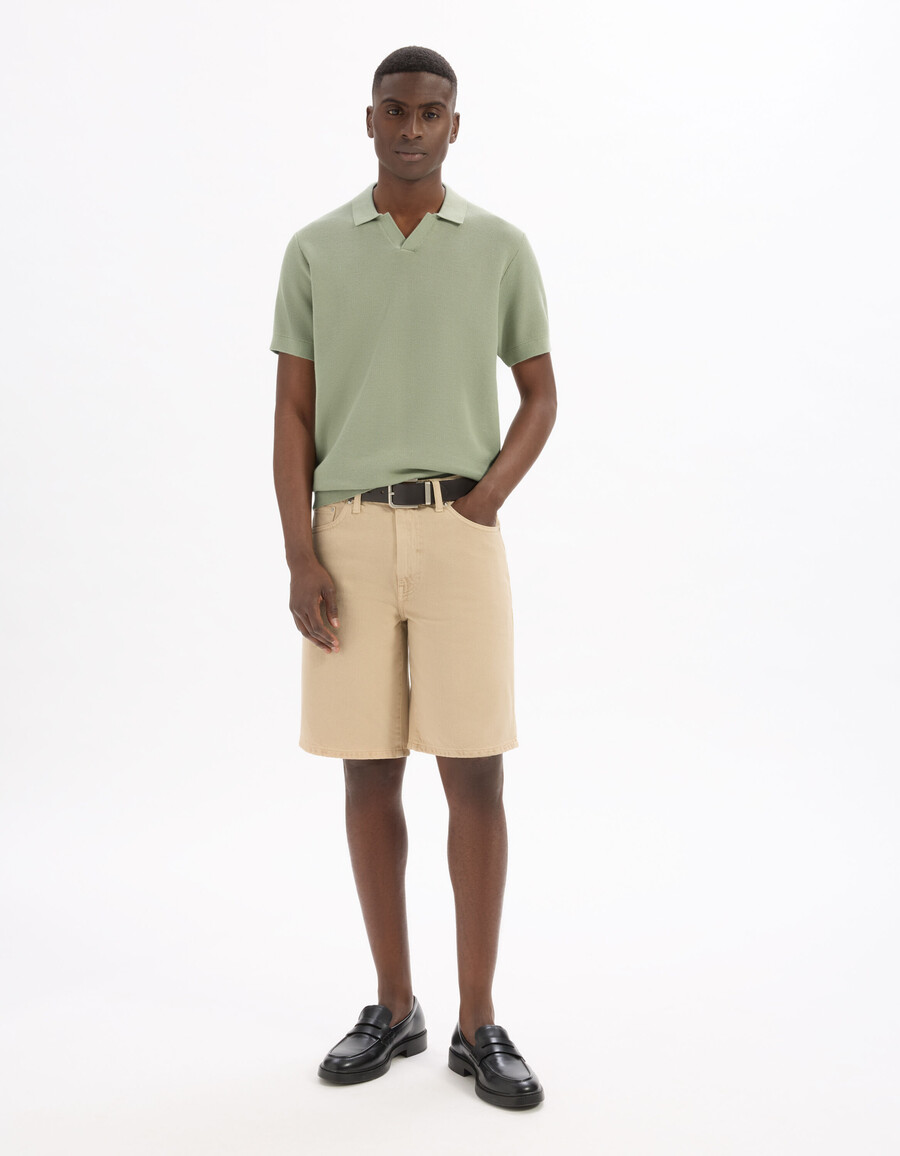bermuda-shorts aus 100 baumwoll-denim