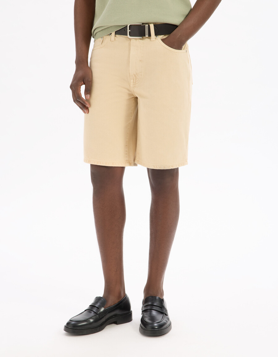 bermuda-shorts aus 100 baumwoll-denim