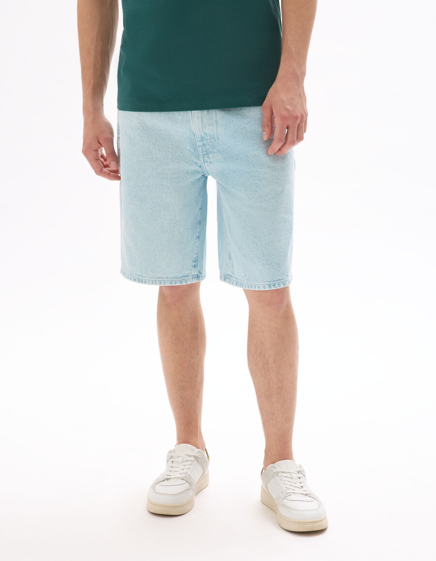 bermuda-shorts aus 100 baumwoll-denim