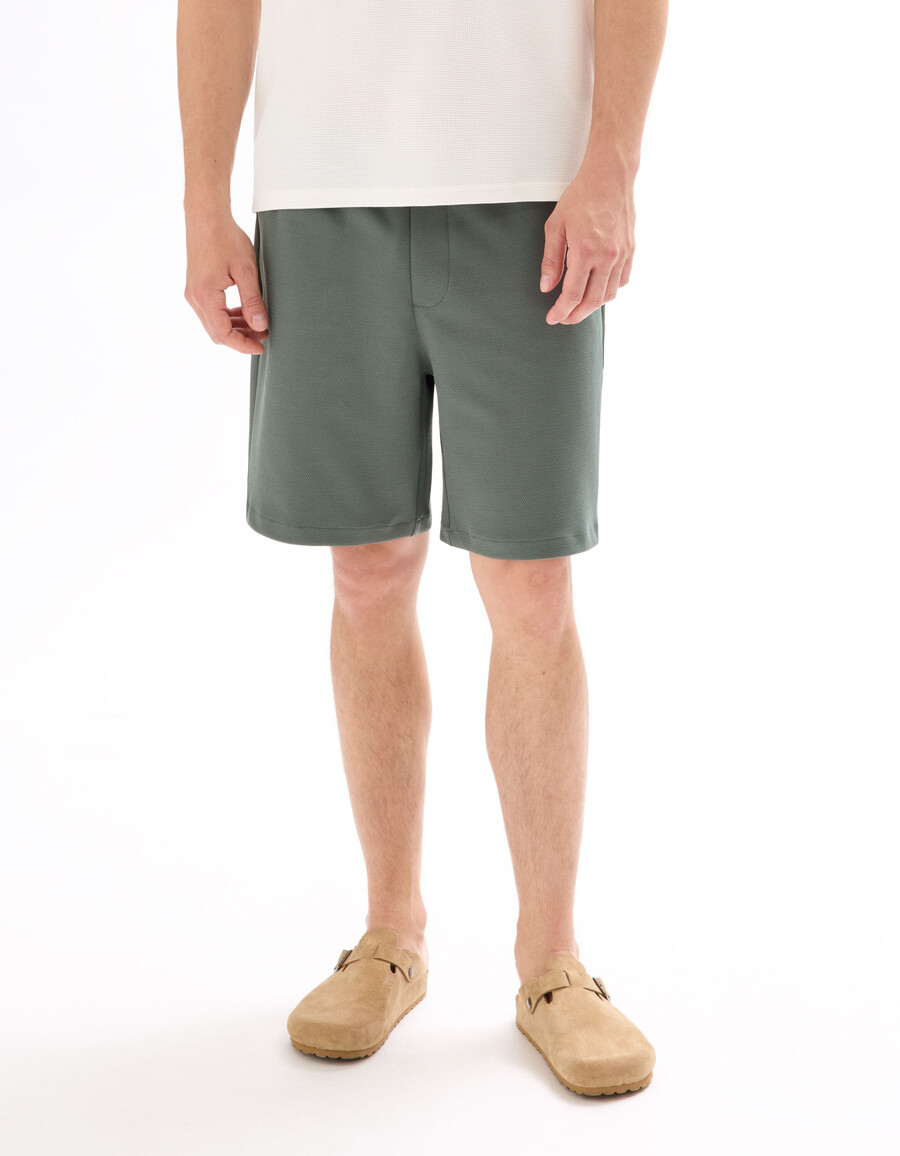 stretch-piqué-bermudashorts