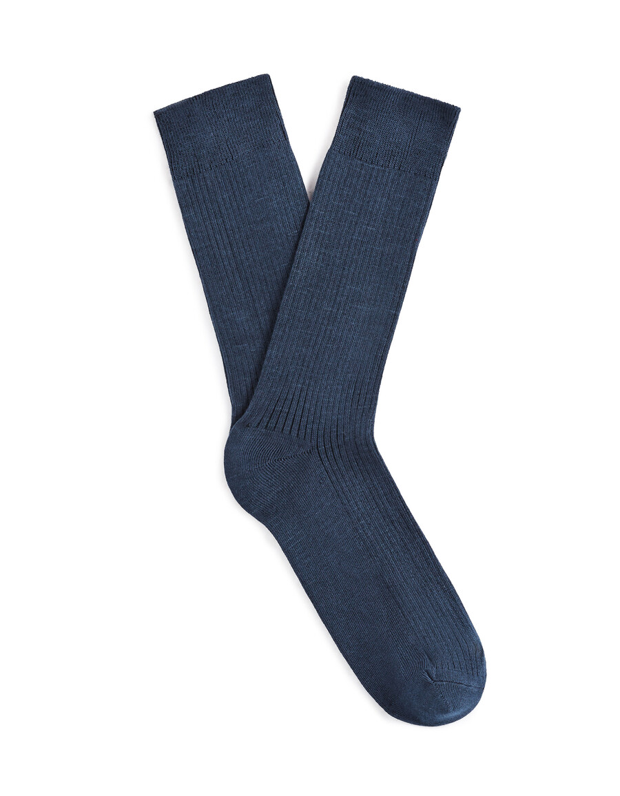 kniehohe rippsocken