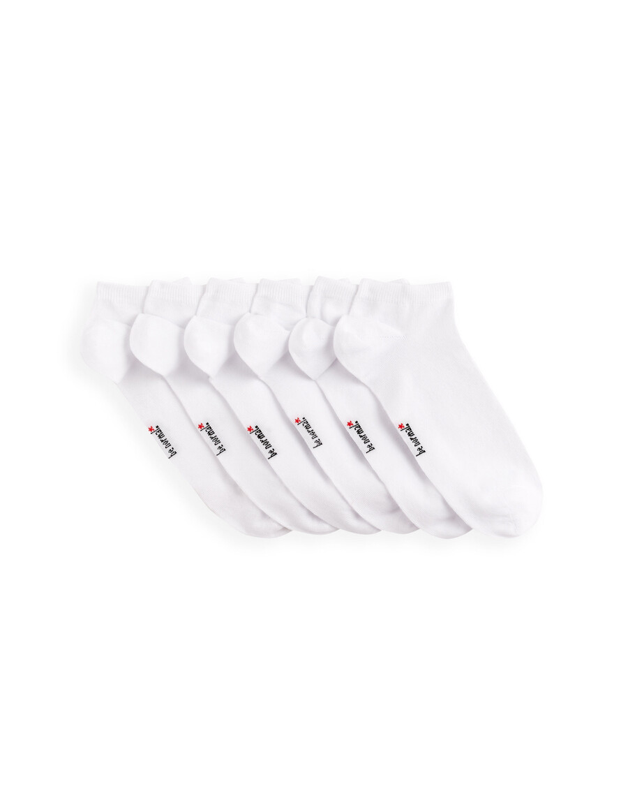 packung mit 6 paar kurzen socken aus baumwollmischgewebe