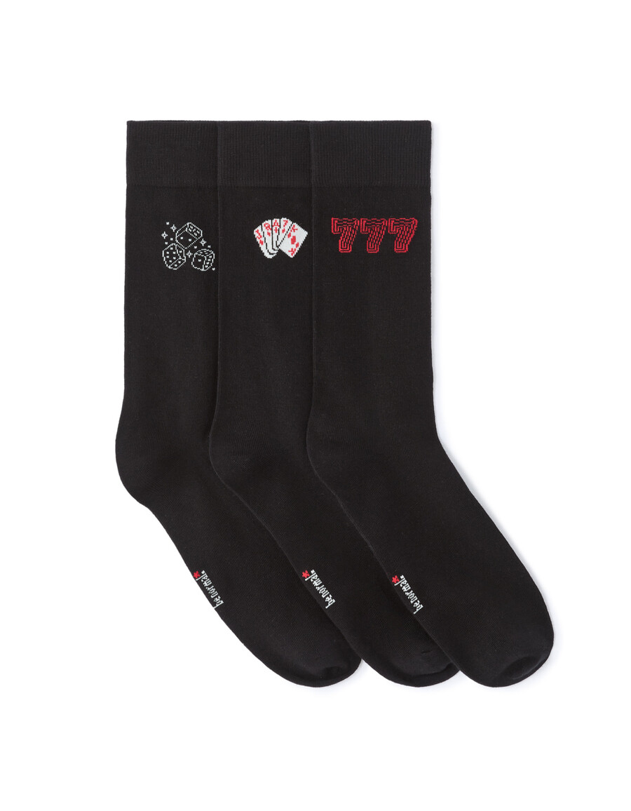 schwarze weihnachtssocken-trio-geschenkset