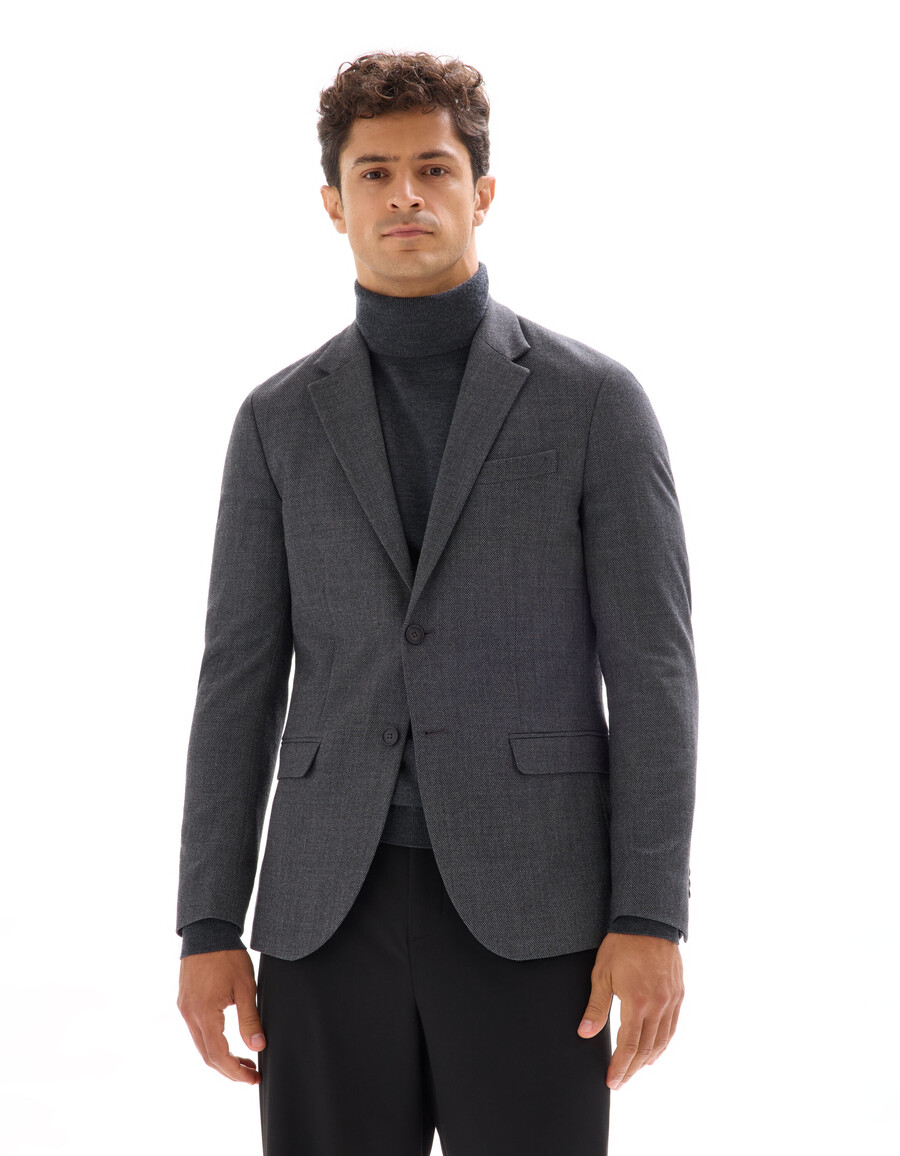 schmal geschnittener tweed-blazer