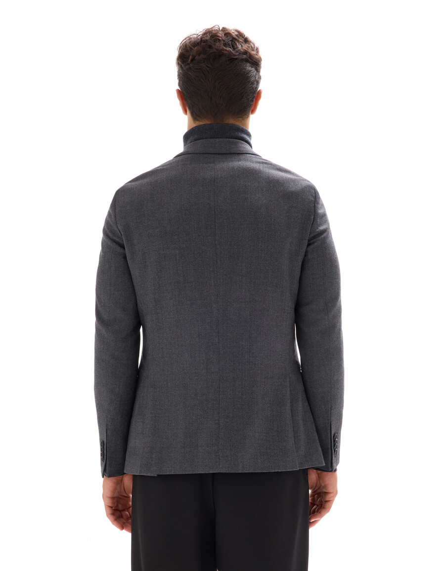 schmal geschnittener tweed-blazer