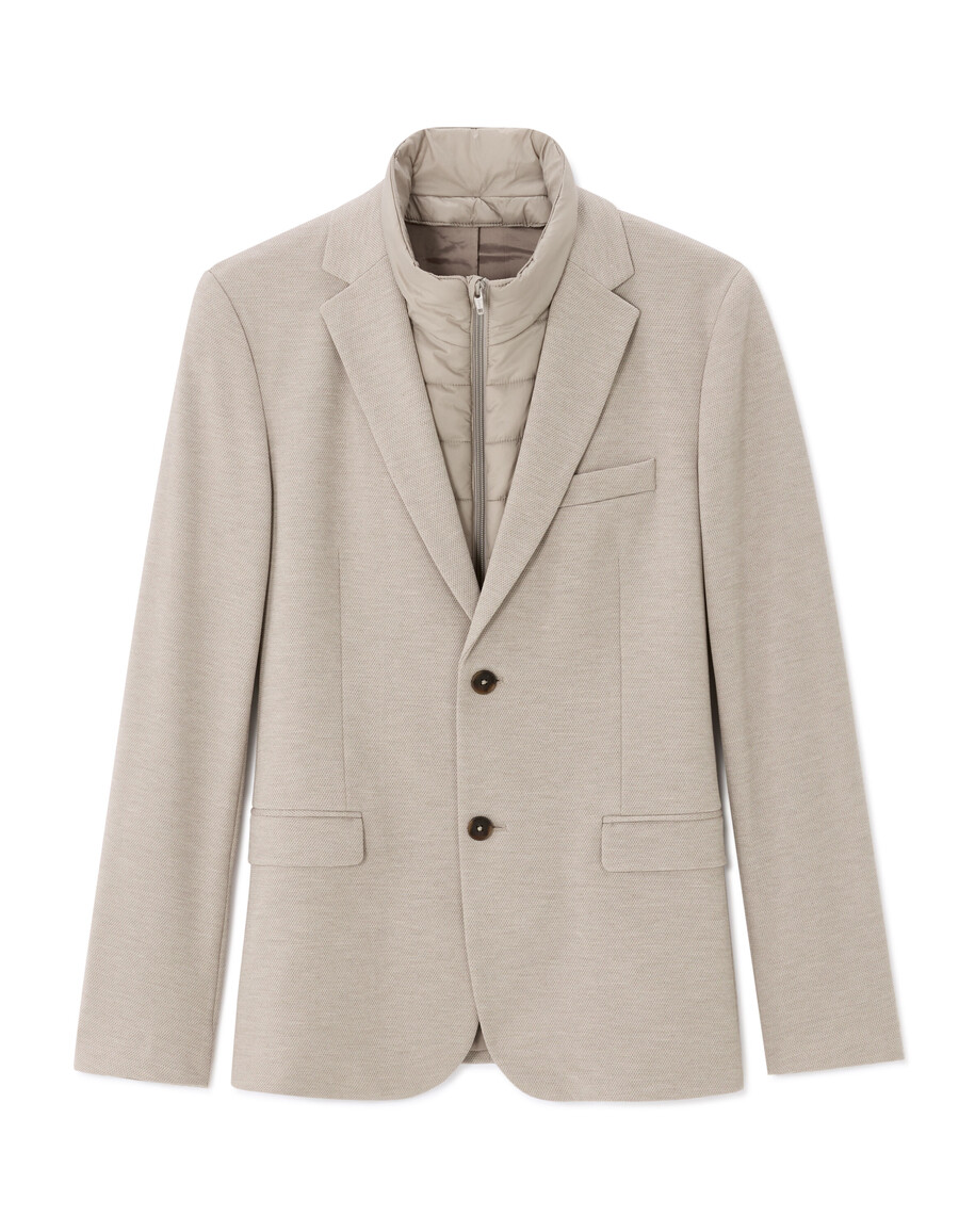 blazer mit integrierter daunenjacke