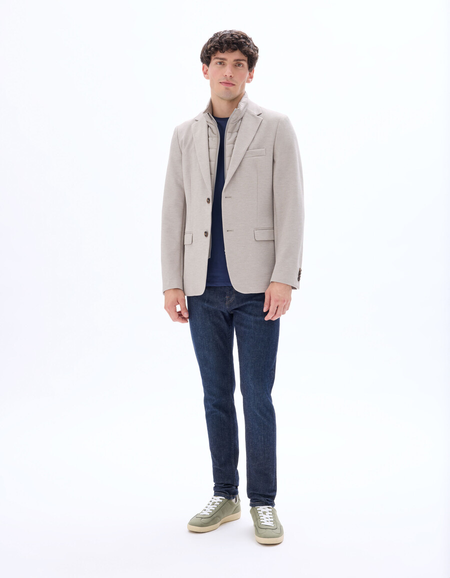 blazer mit integrierter daunenjacke