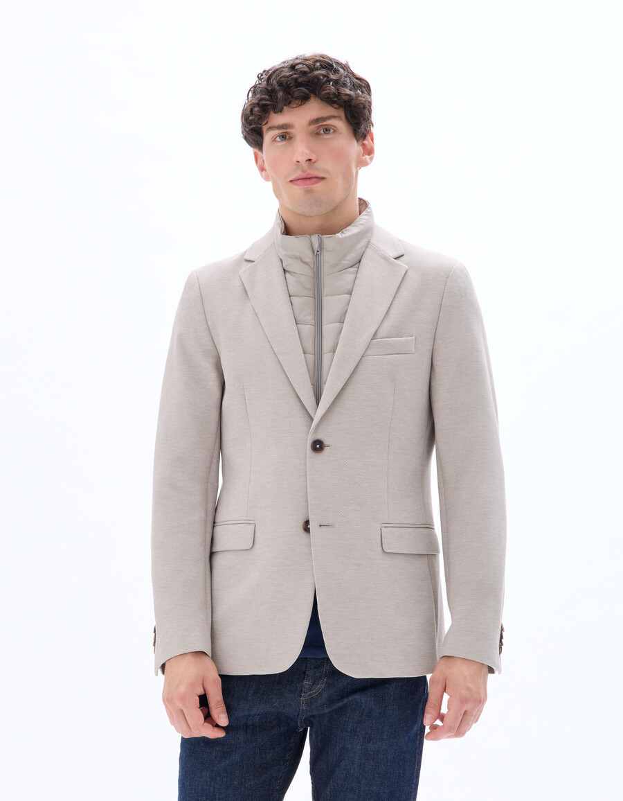 blazer mit integrierter daunenjacke
