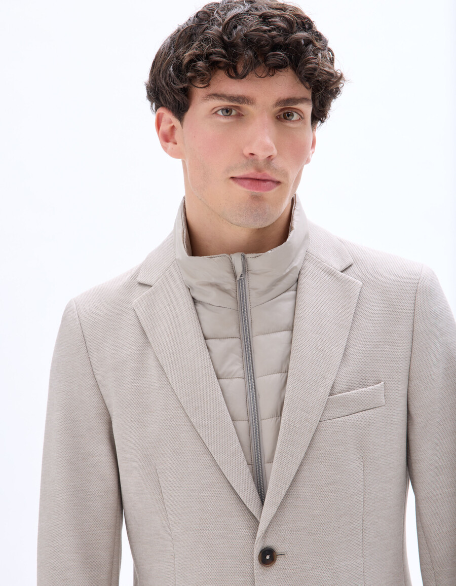 blazer mit integrierter daunenjacke