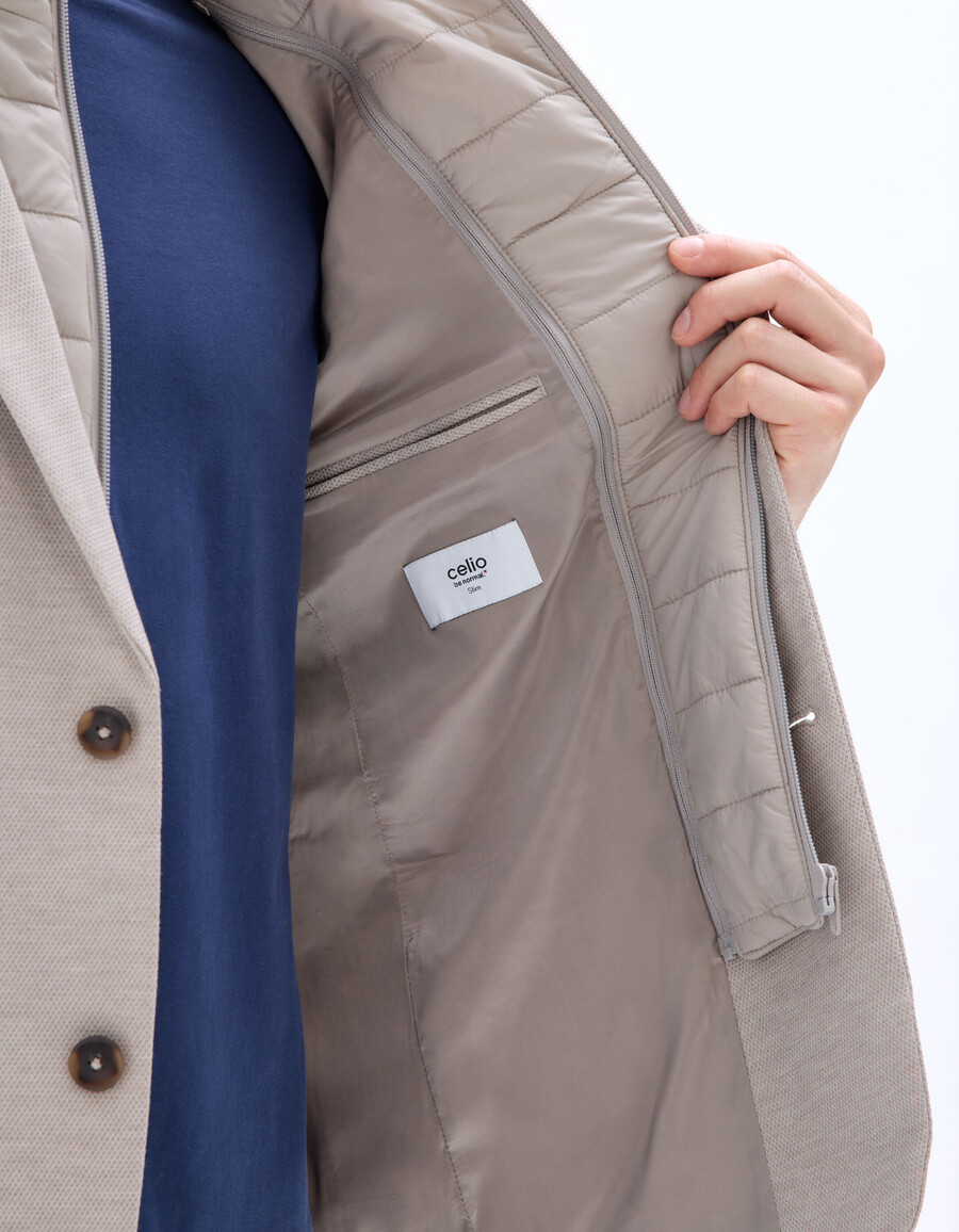 blazer mit integrierter daunenjacke