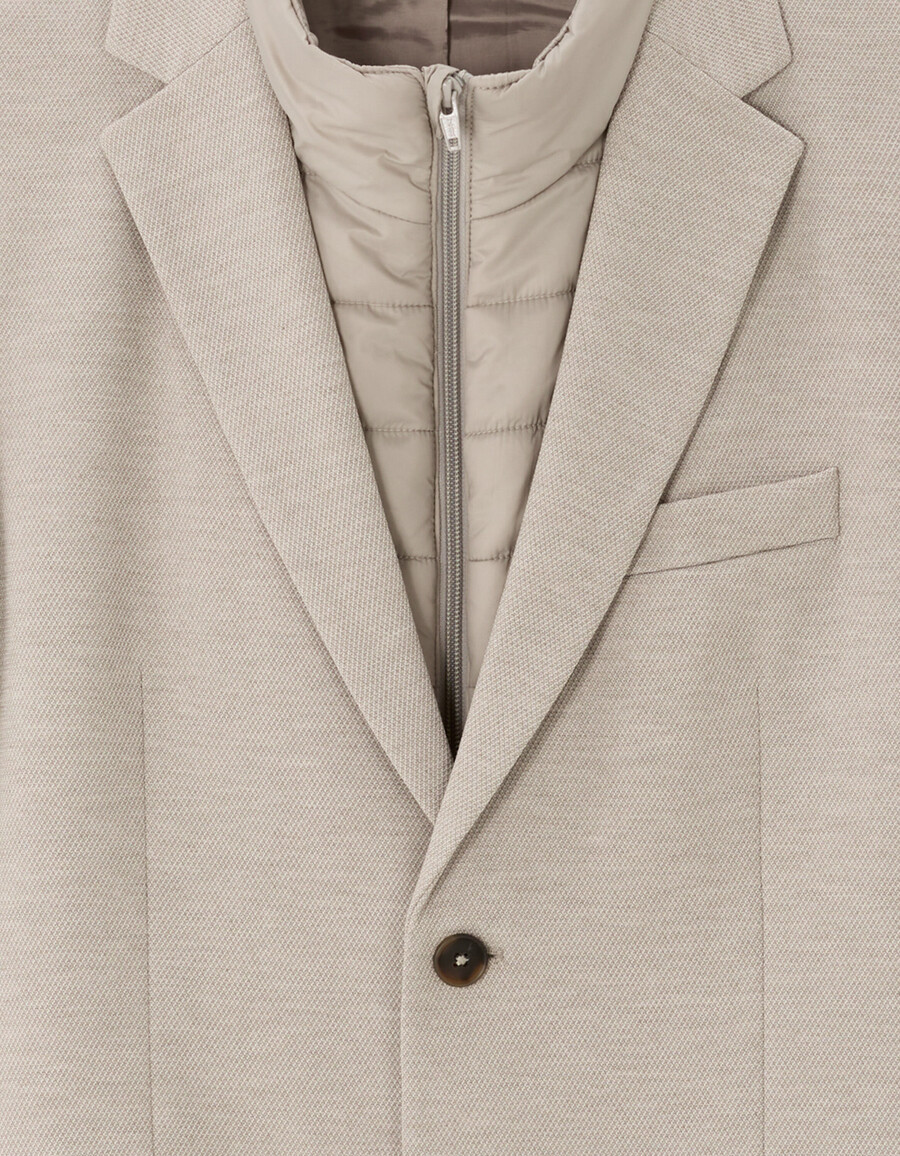 blazer mit integrierter daunenjacke