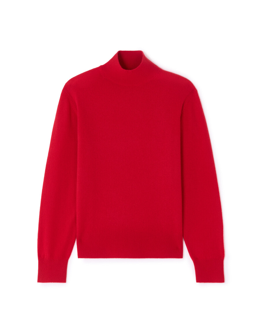 rollkragenpullover aus 100 kaschmir