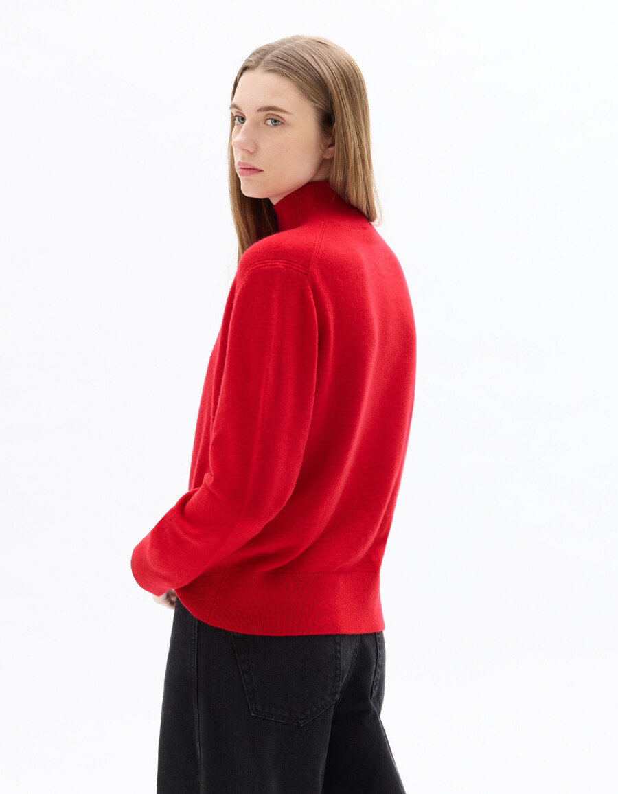 rollkragenpullover aus 100 kaschmir
