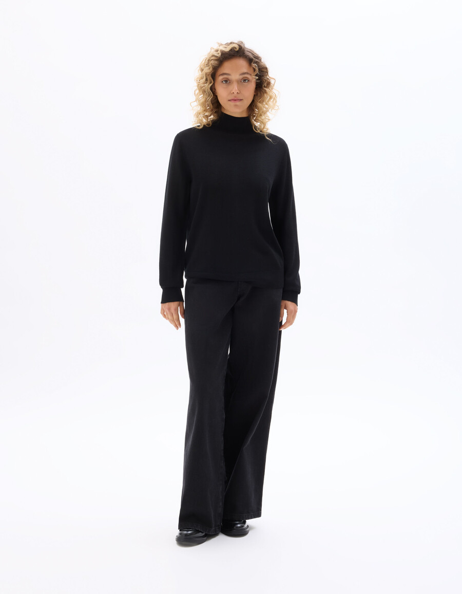 rollkragenpullover aus 100 merinowolle
