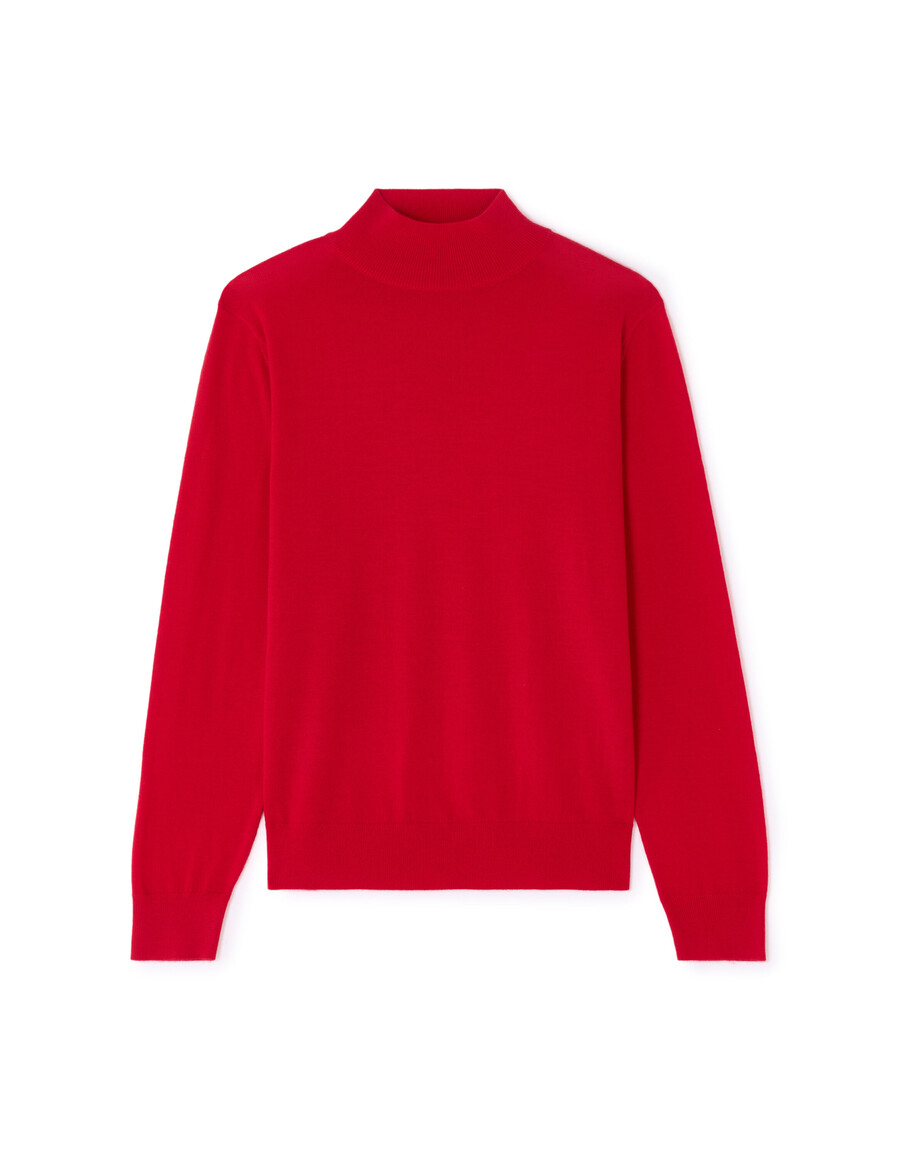 rollkragenpullover aus 100 merinowolle