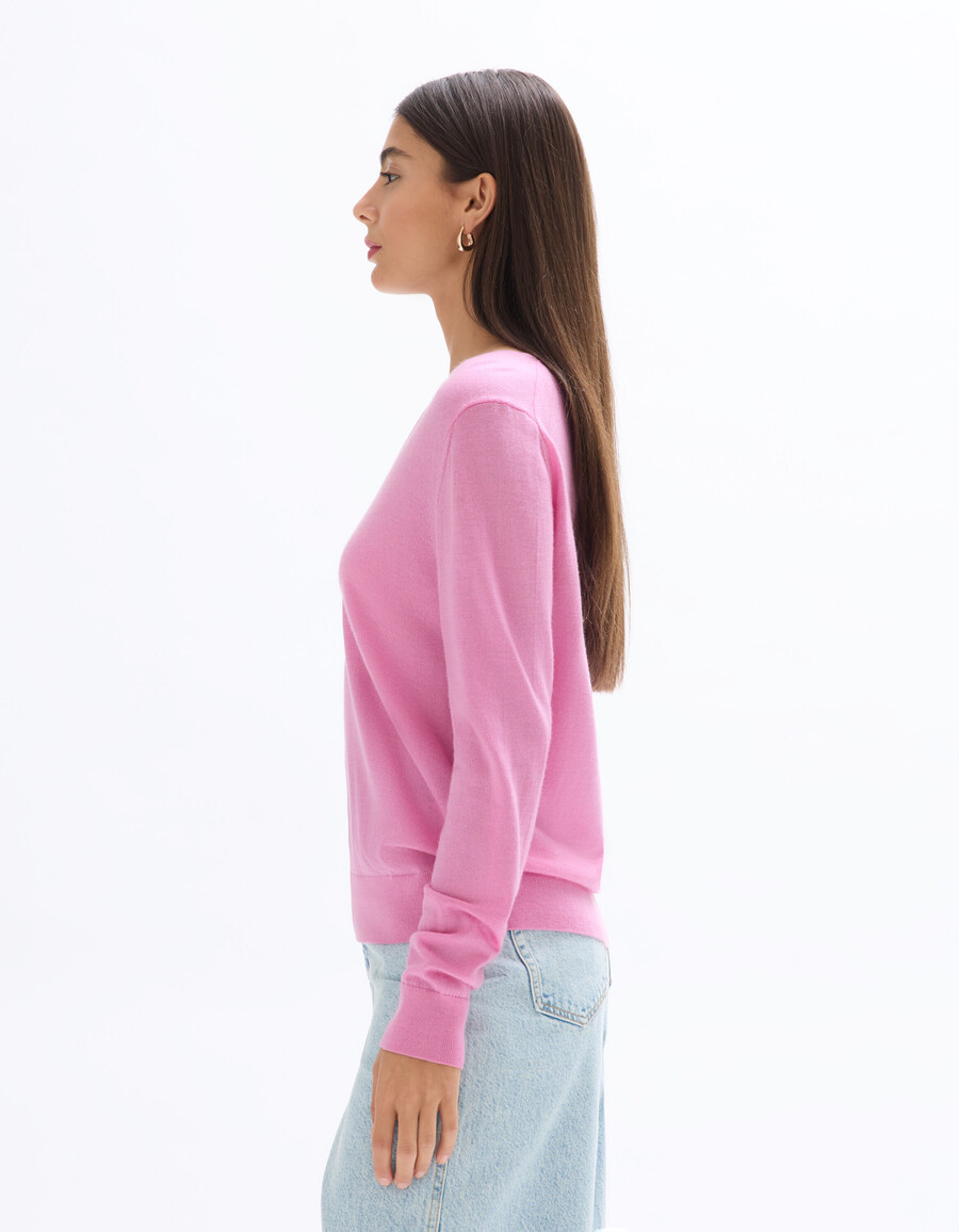 pullover mit v-ausschnitt aus 100 merinowolle