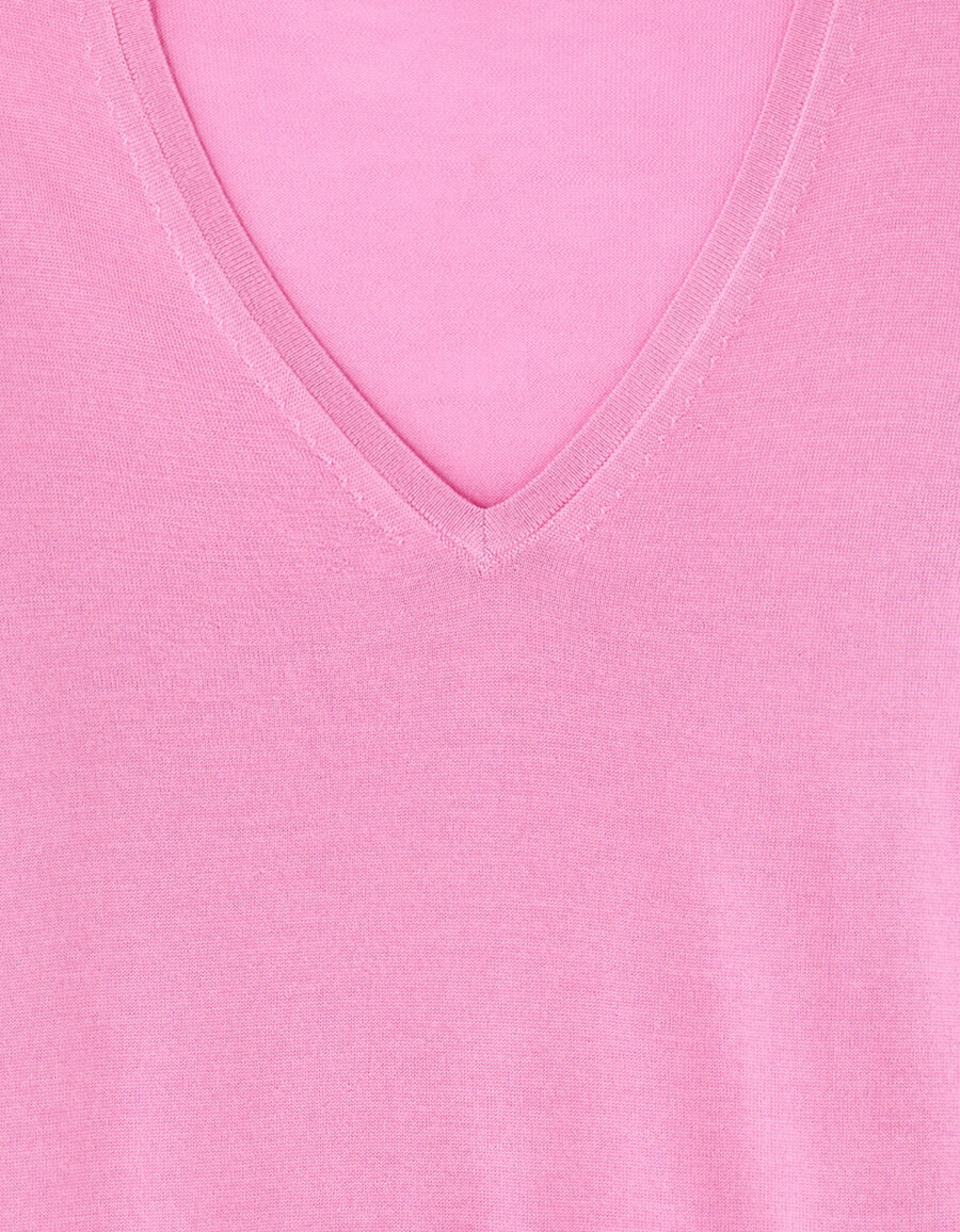 pullover mit v-ausschnitt aus 100 merinowolle