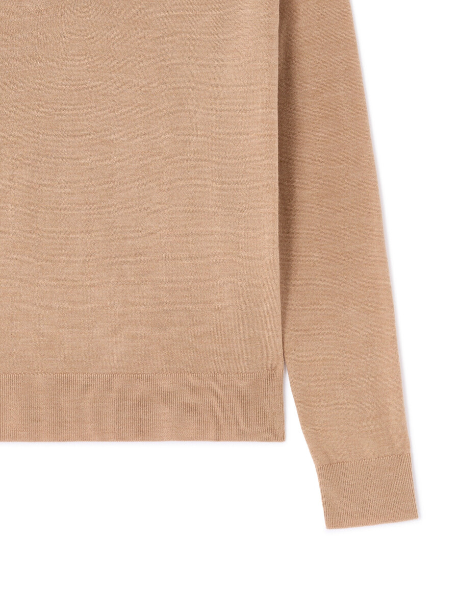 pullover mit v-ausschnitt aus 100 merinowolle