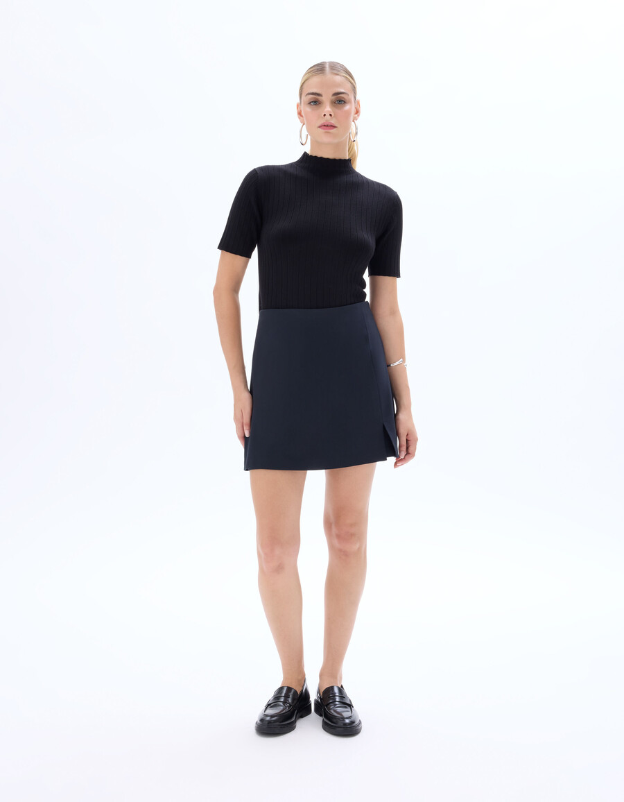geripptes strick-crop-top