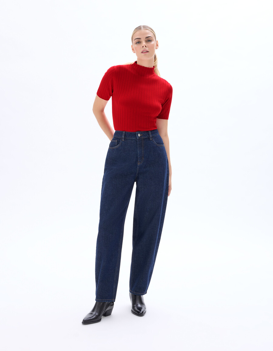 geripptes strick-crop-top