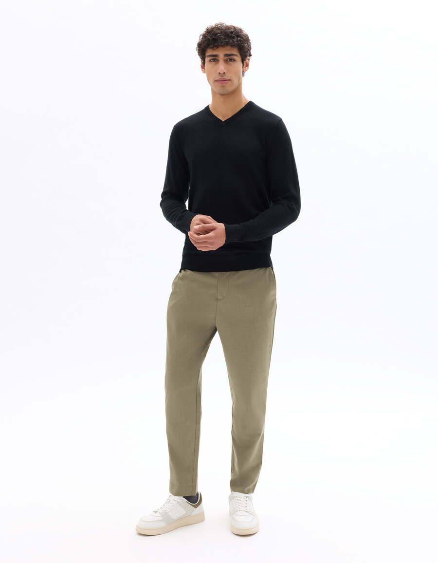 pullover mit v-ausschnitt 100 merinowolle