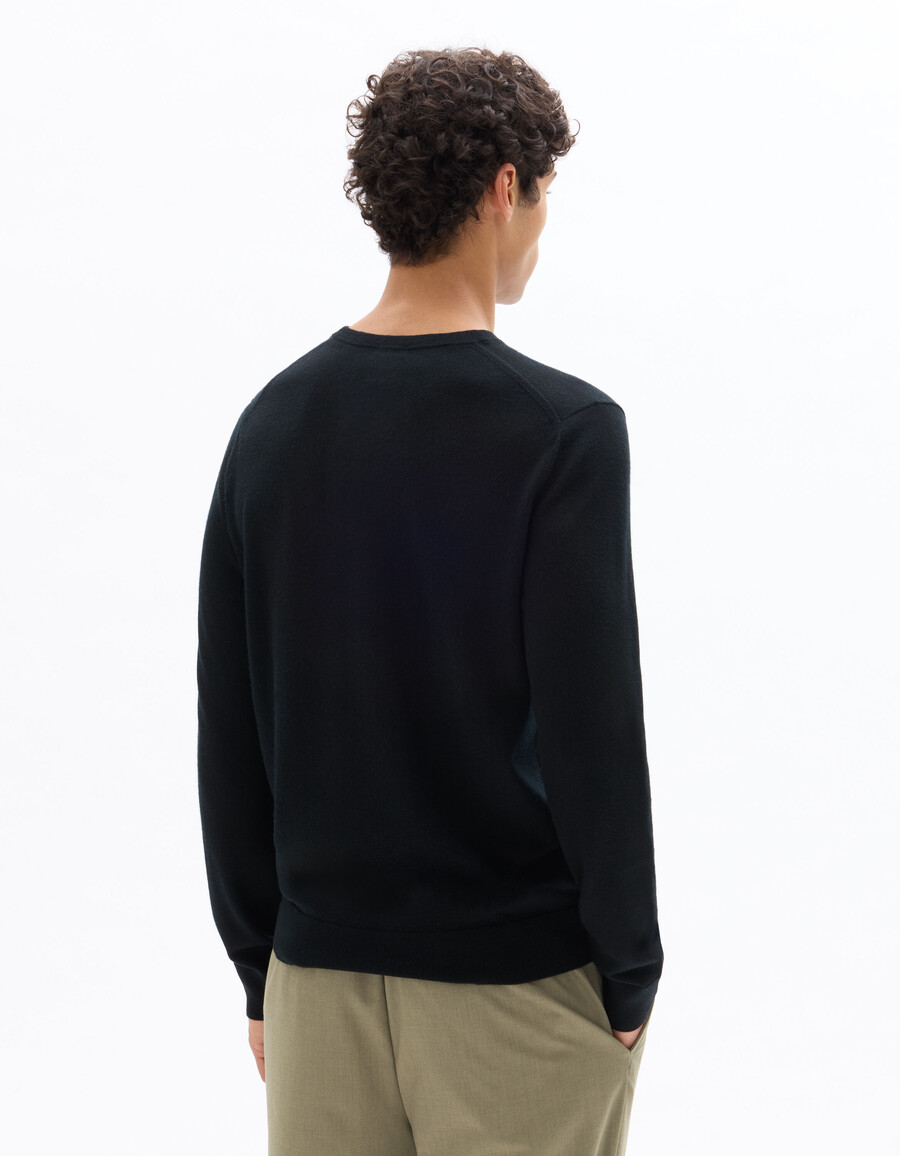 pullover mit v-ausschnitt 100 merinowolle