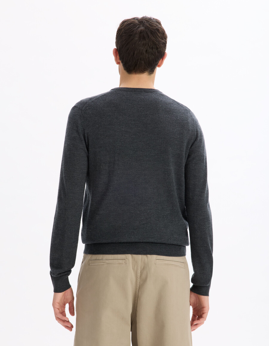 pullover mit v-ausschnitt 100 merinowolle