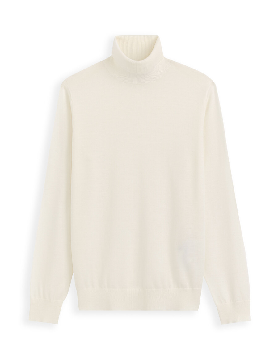 schmal geschnittener rollkragenpullover 100 merinowolle